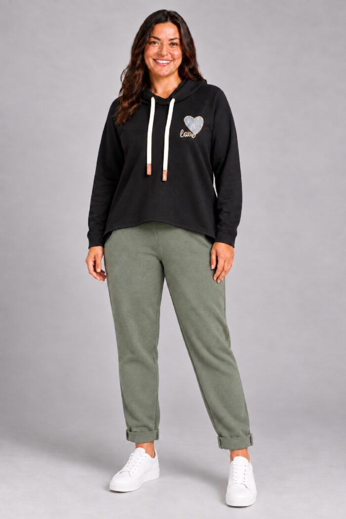 Sudadera Corazon Negra