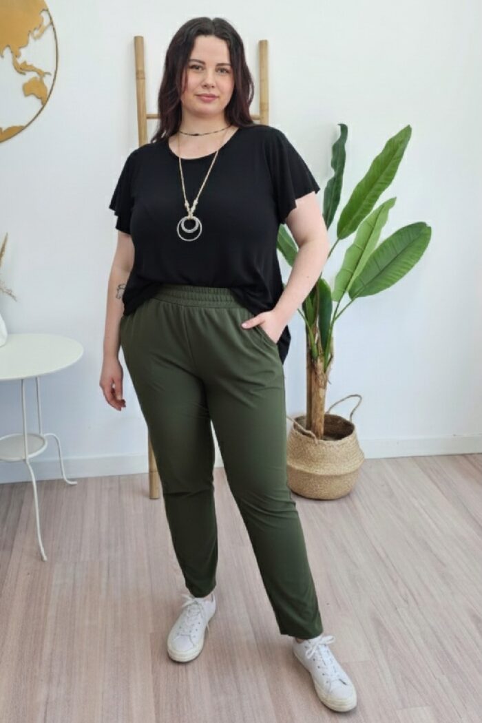 Pantalón Fluido Kaki