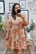 Vestido Palma Tostado