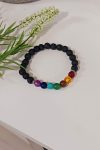 Pulsera piedra volcánica