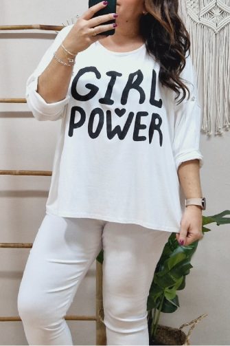 Camiseta Girl Blanca