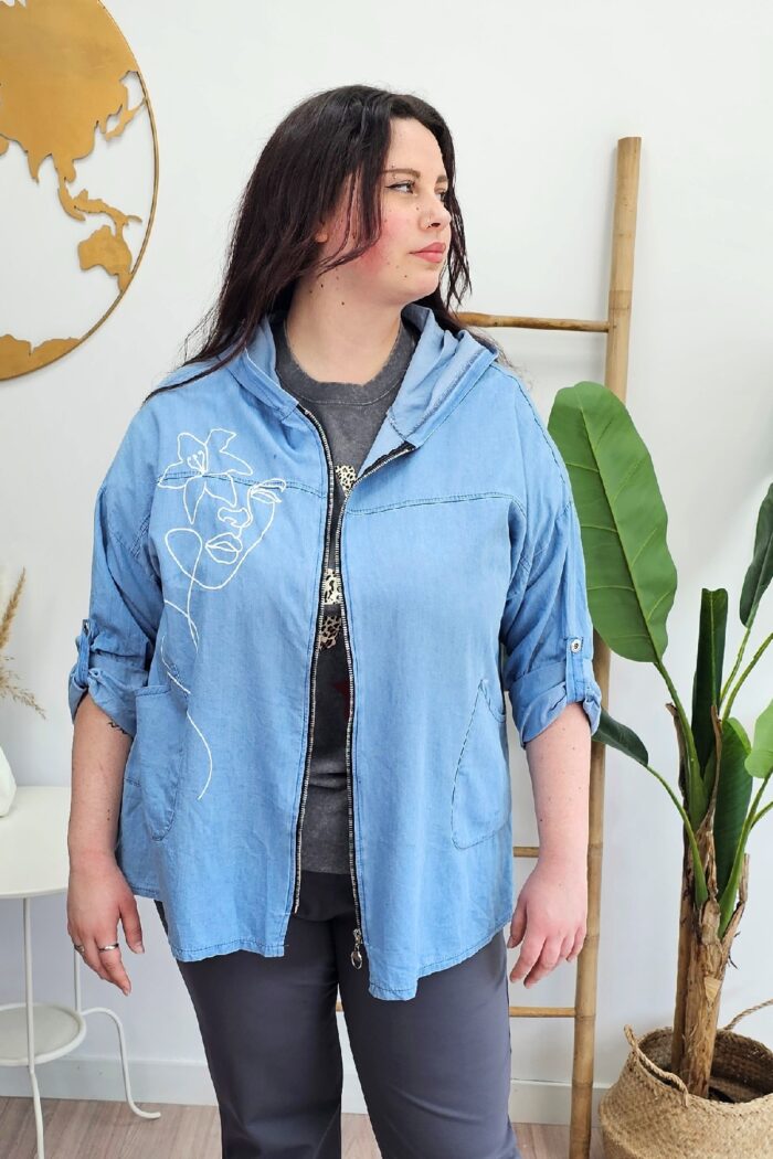 Chaqueta Denim Face