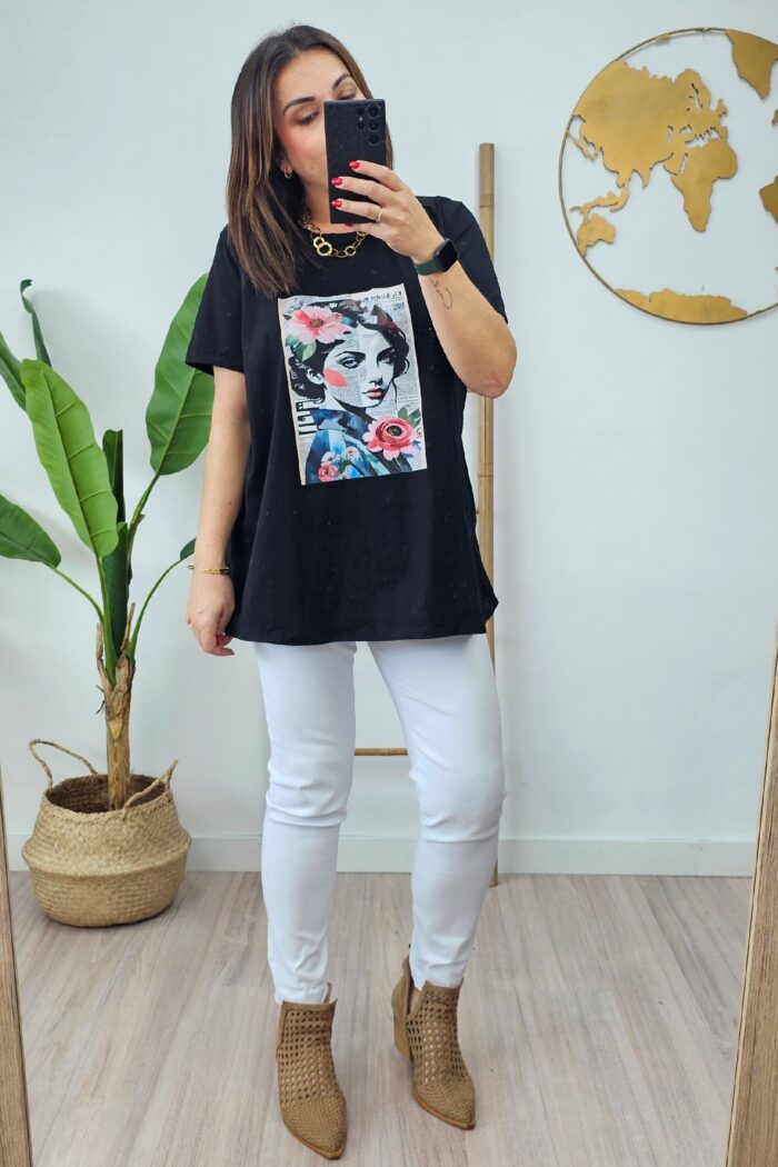 Camiseta News Negra