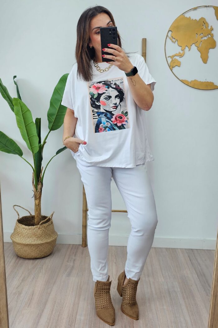 Camiseta News Blanca