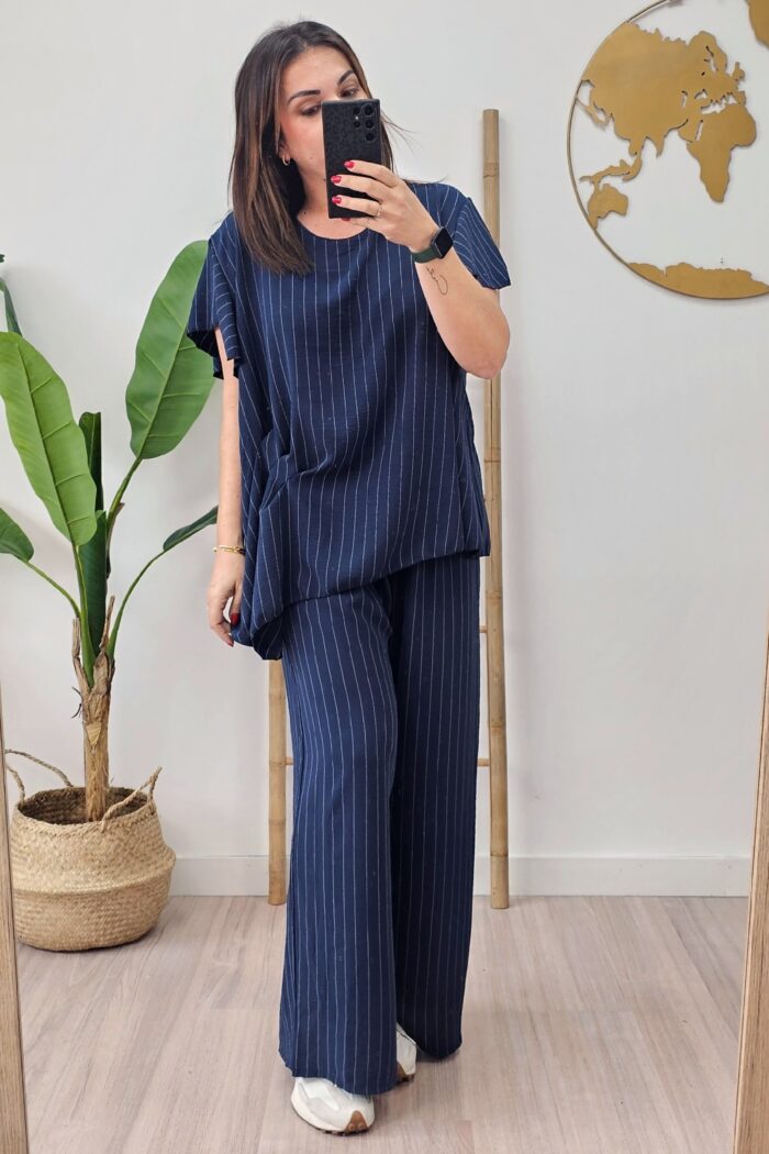 Conjunto Drapeado Marino