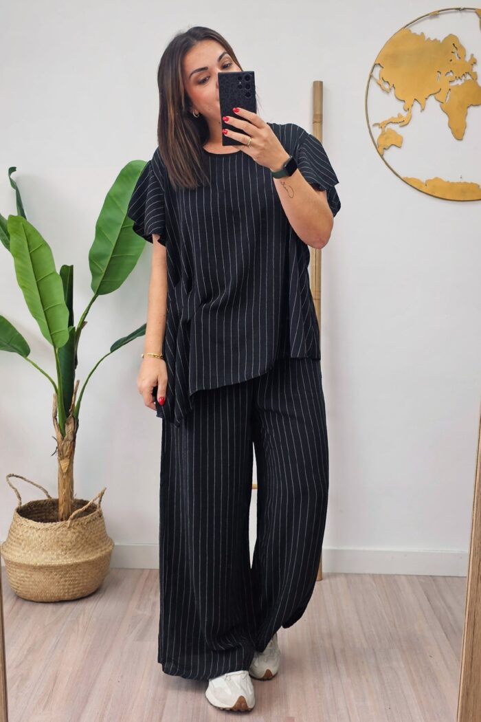 Conjunto Drapeado Negro