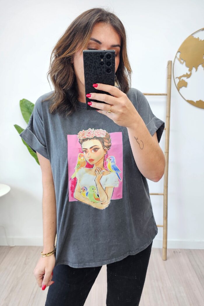 Camiseta Lavada Frida