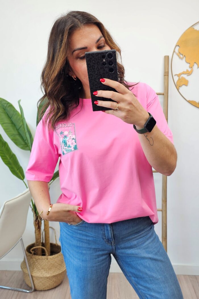 Camiseta Summer Rosa