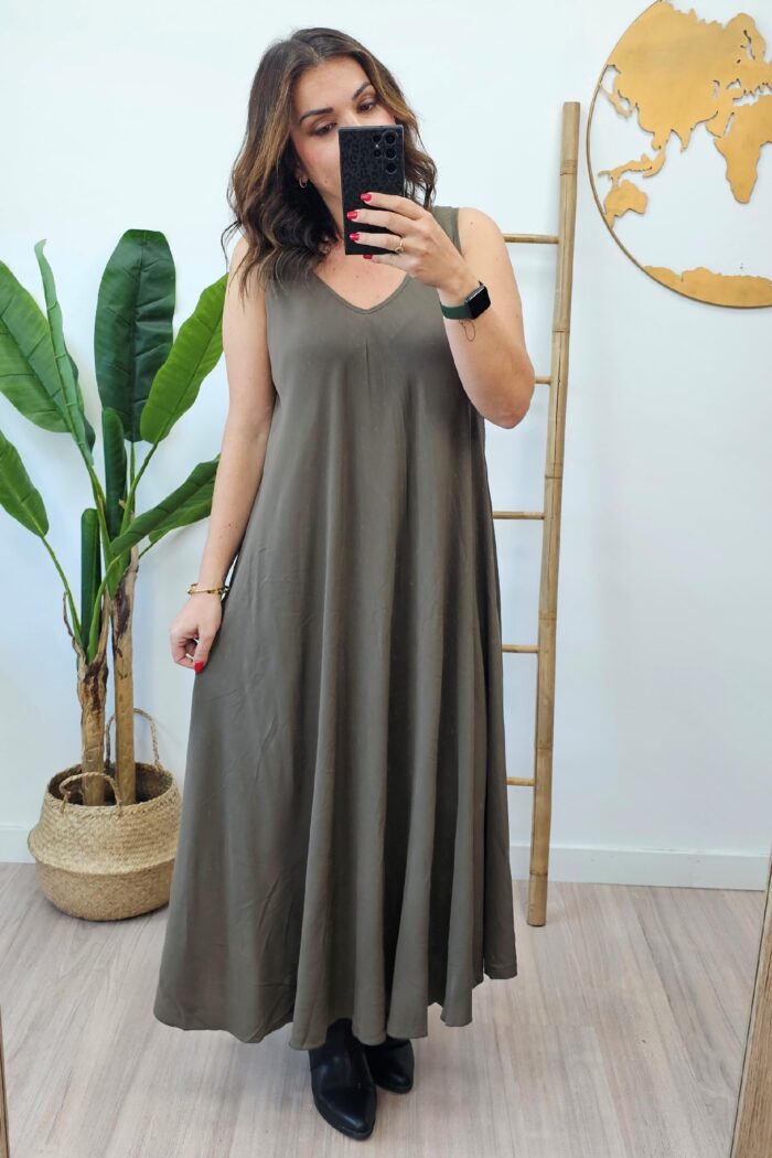 Vestido Patricia Marron