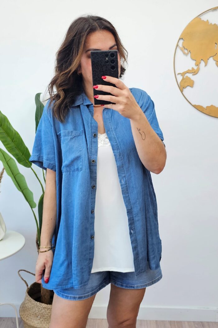 Camisa Vaquera Oscura