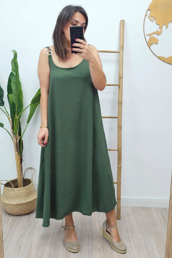 Vestido Hebilla Kaki