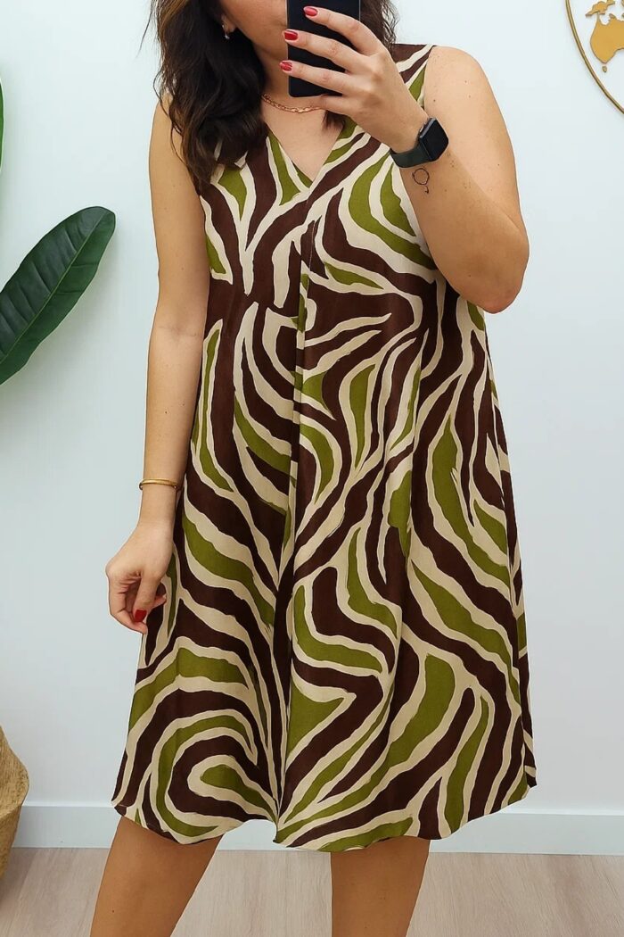 Vestido Punto Safari Kaki
