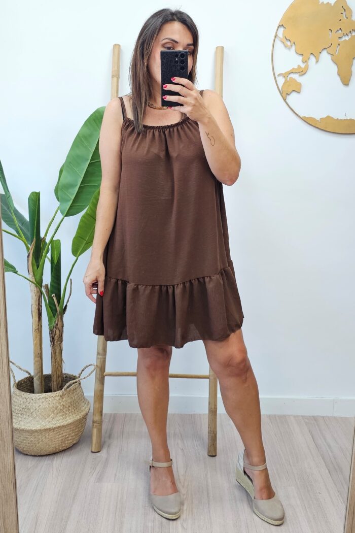 Vestido Mimi Marron