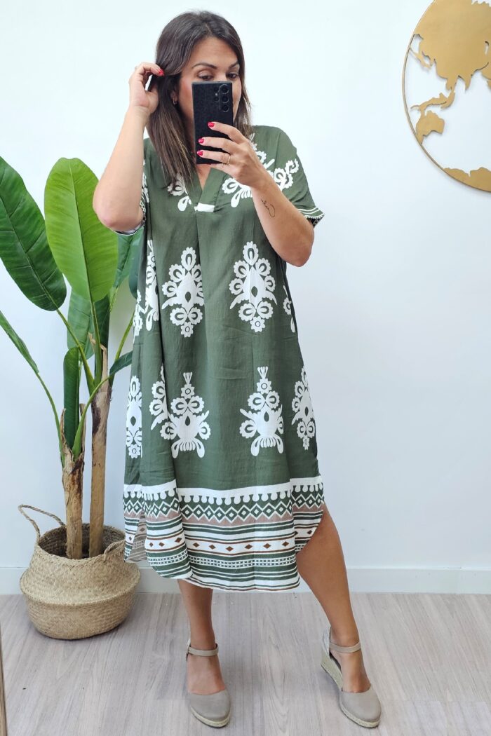 Vestido Cadiz Kaki
