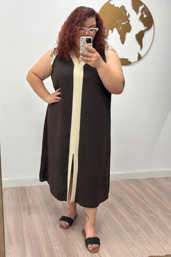 Vestido Line Marron