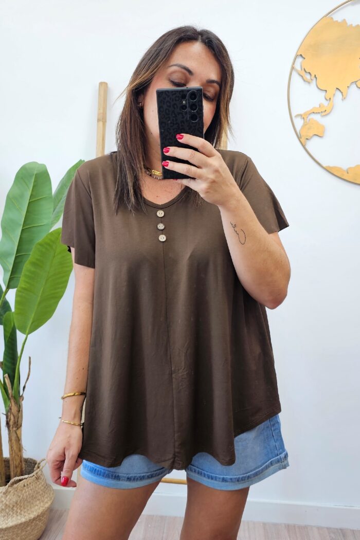 Top Habana Marron