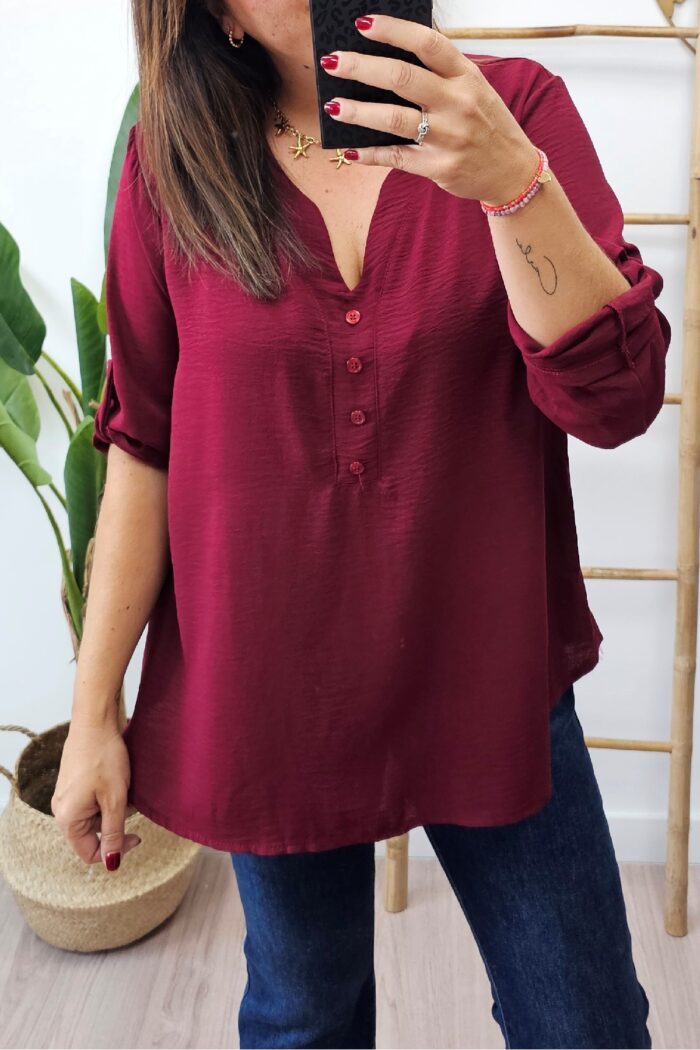 Blusa Lara Burdeos