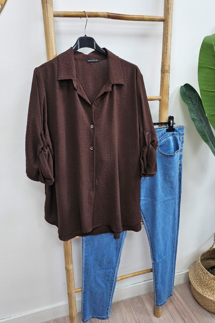 Camisa Graciela Chocolate