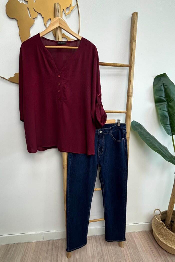 Blusa Lara Burdeos