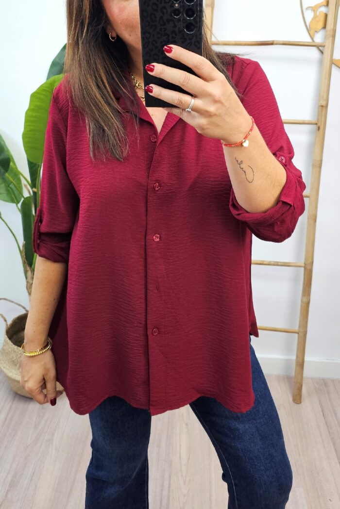 Camisa Graciela Burdeos
