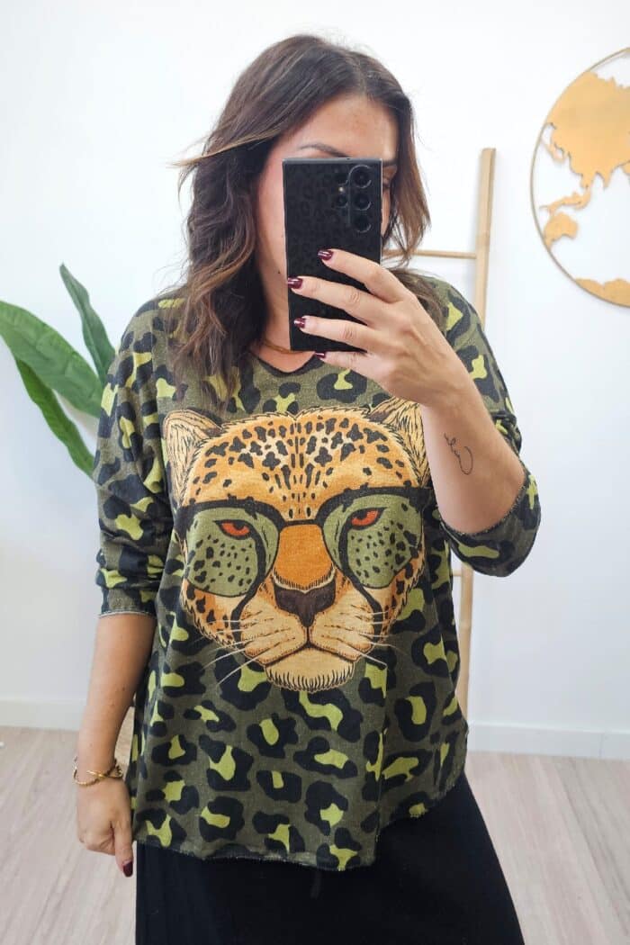 Jersey Fino Leo Kaki
