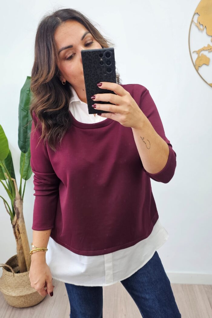 Top Oxford Burdeos