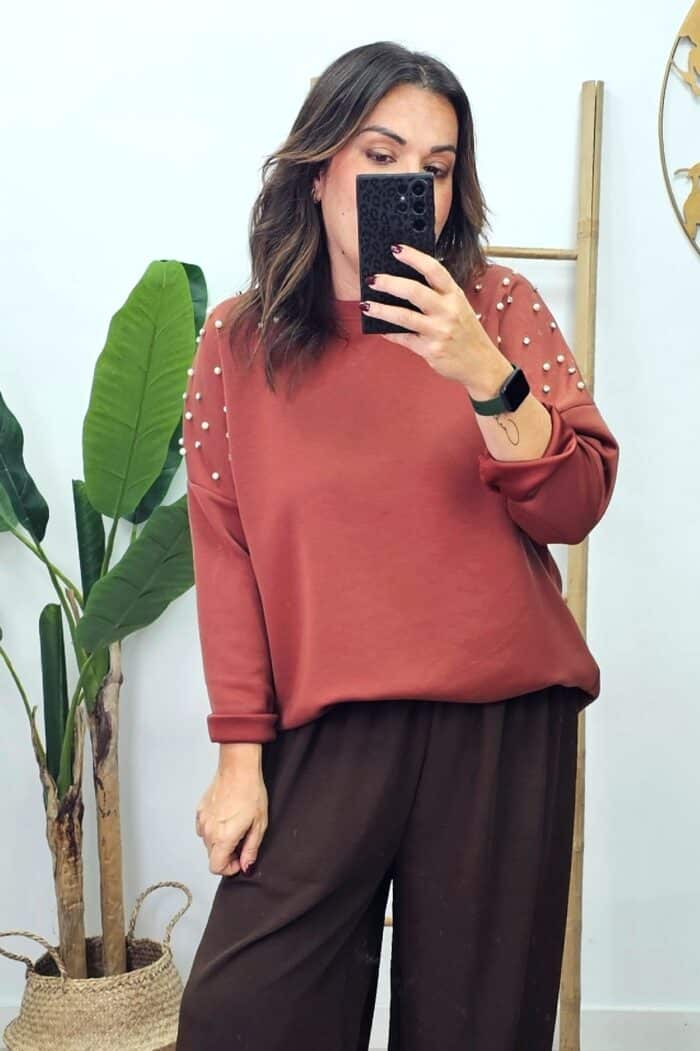 Sudadera Pearl Teja