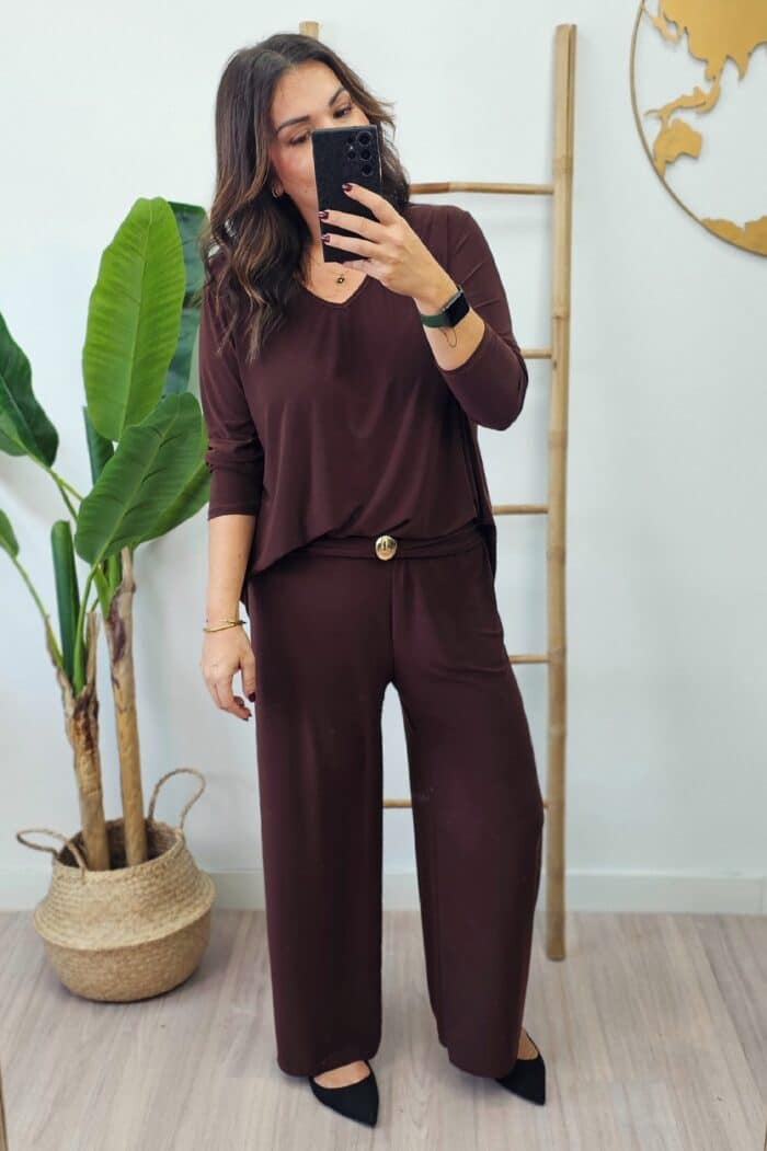 Pantalón Valeria Marron