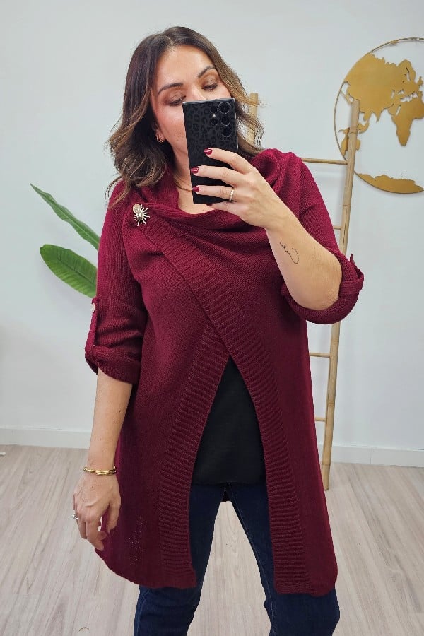 Chaqueta Roma Burdeos