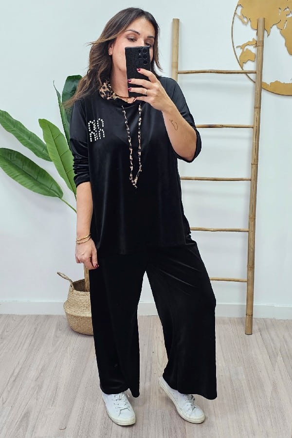 Chandal Velvet Negro