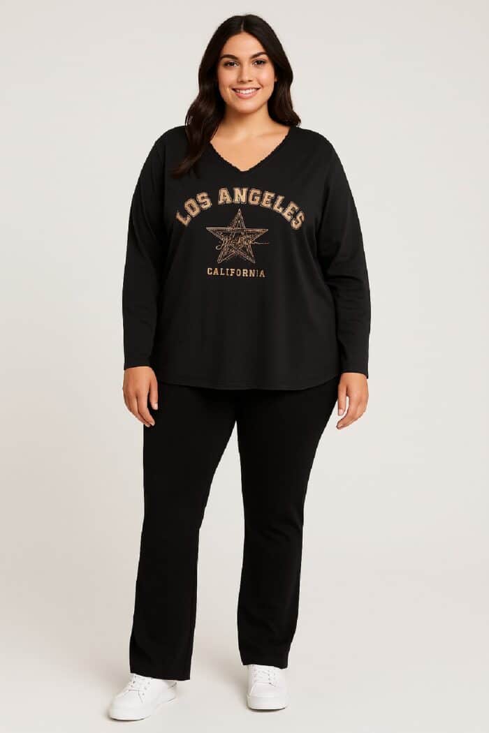 Camiseta Los Angeles Negra