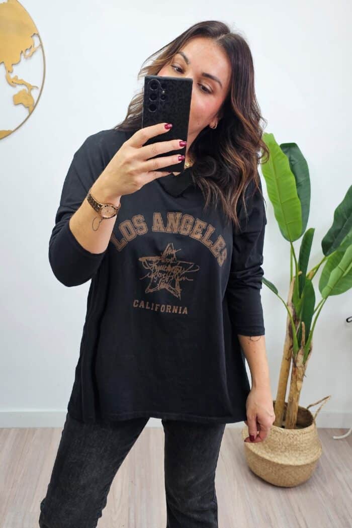 Camiseta Los Angeles Negra