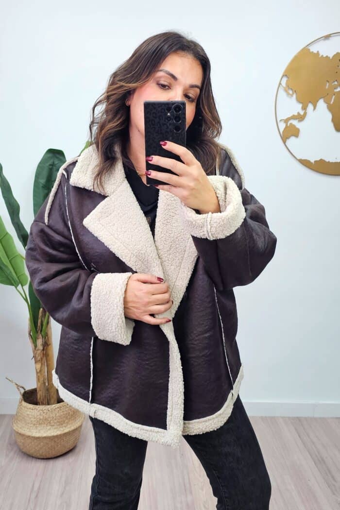 Chaqueta Aviador Beige