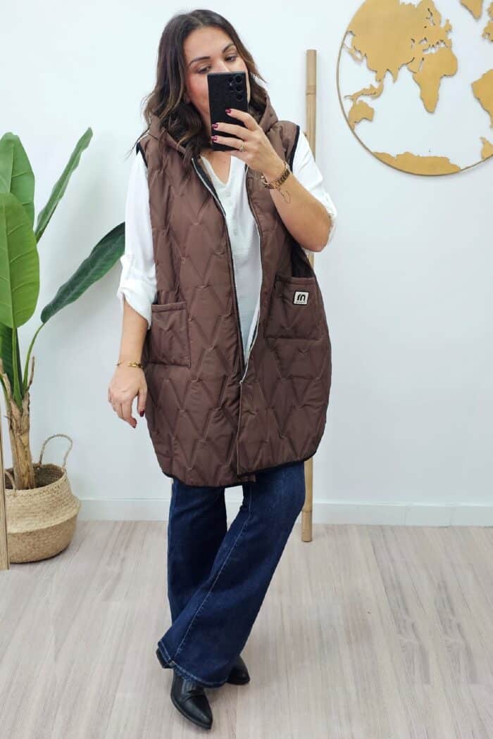 Chaleco Acolchado Marrón