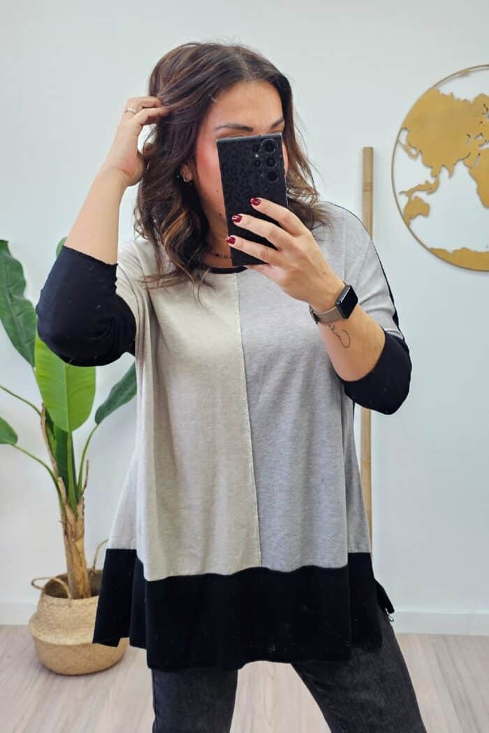 Jersey Bicolor Beige