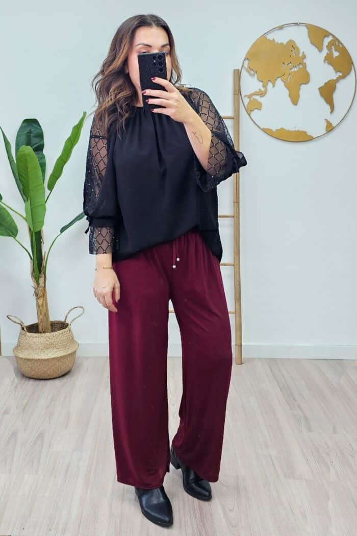 Pantalón Telma Burdeos