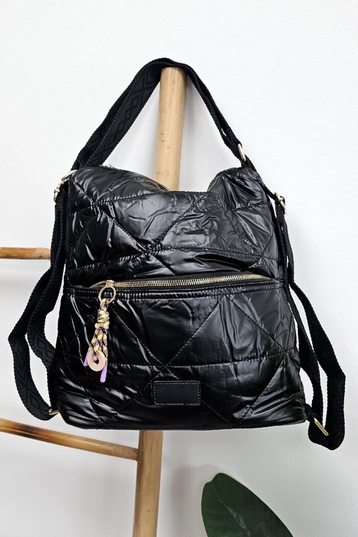 Mochila Metalizada Negra