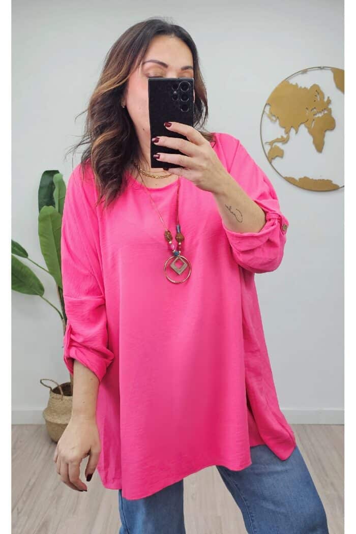 Blusa Oversize Fucsia