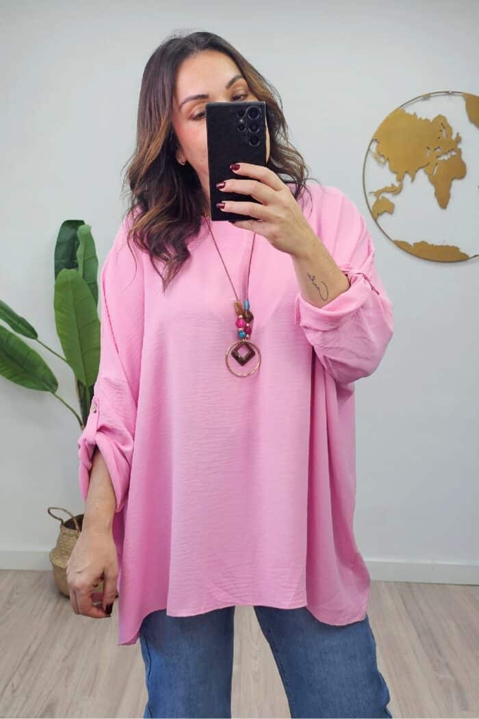 Blusa Oversize Rosa