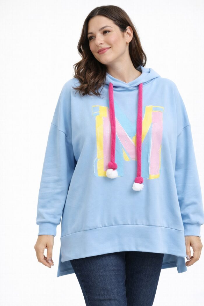 Sudadera Oversize M Azul