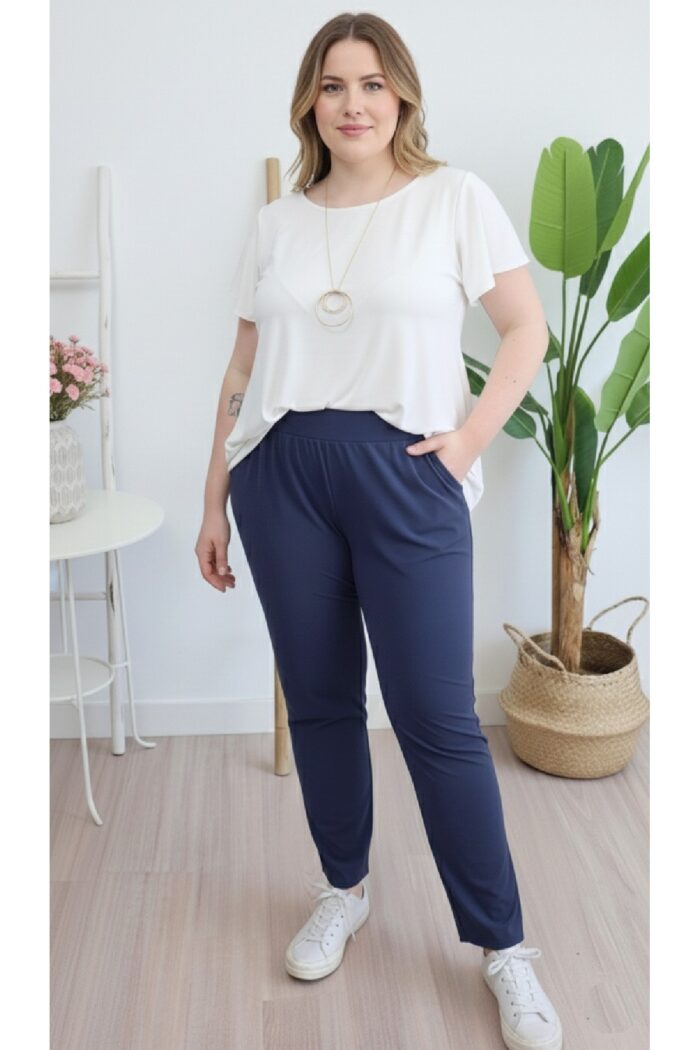 Pantalón Fluido Marino