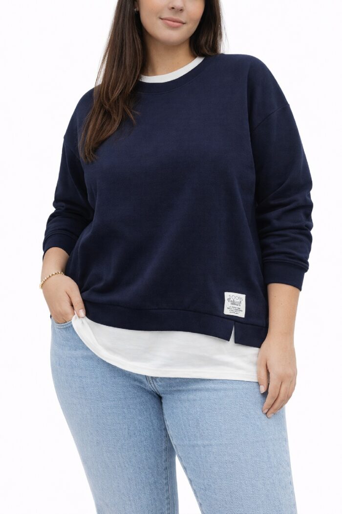 Sudadera Combi Marino