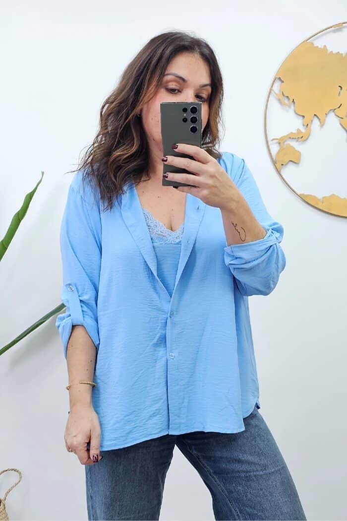 Camisa Graciela Celeste