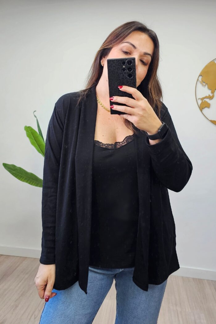 Chaqueta Fina Negra