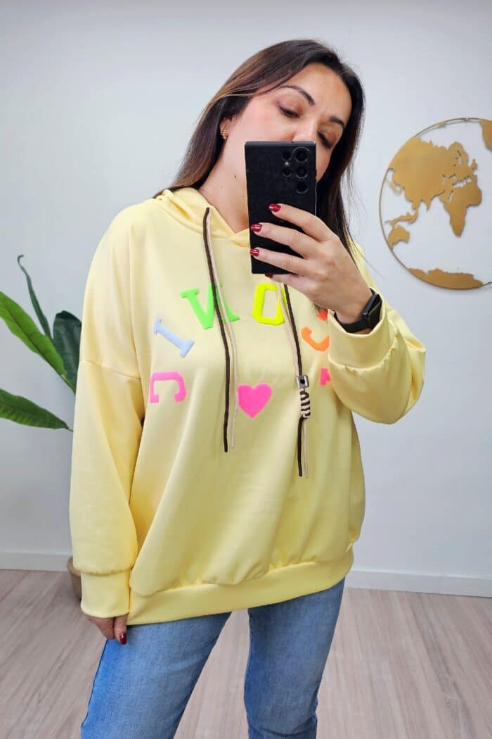 Sudadera Iconic Amarilla