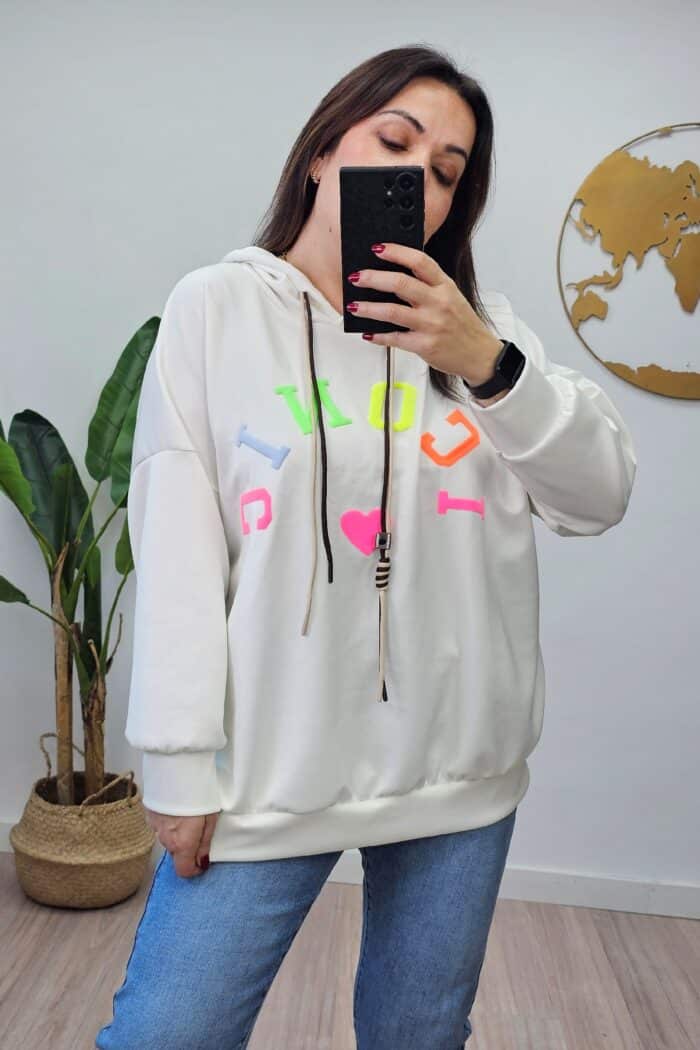 Sudadera Iconic Blanca