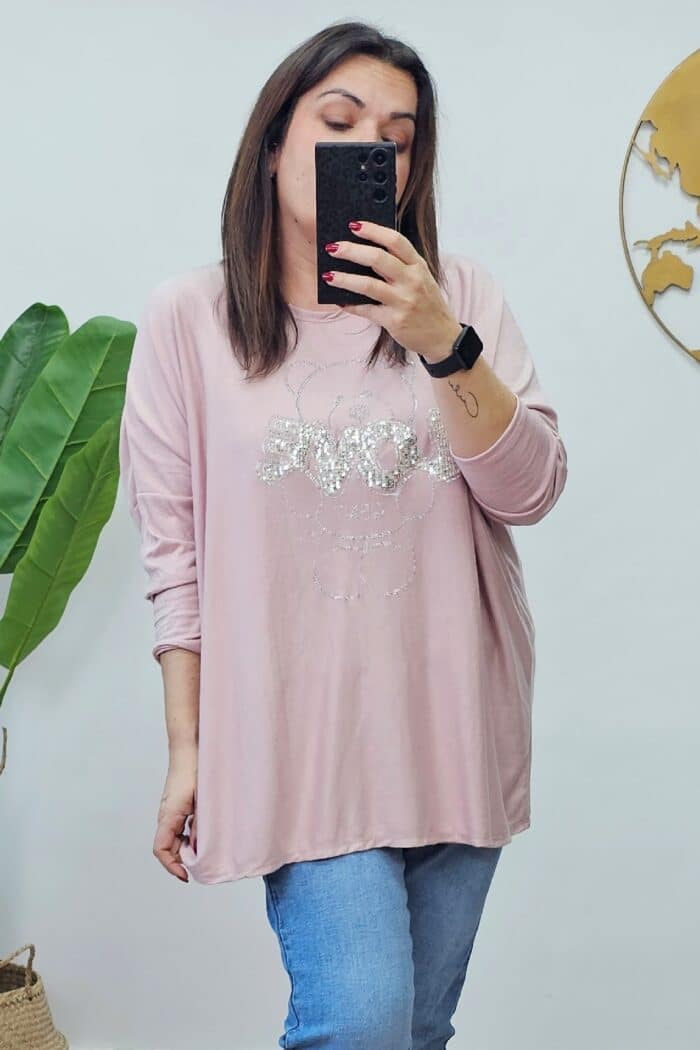 Jersey Maxi Oso Rosa