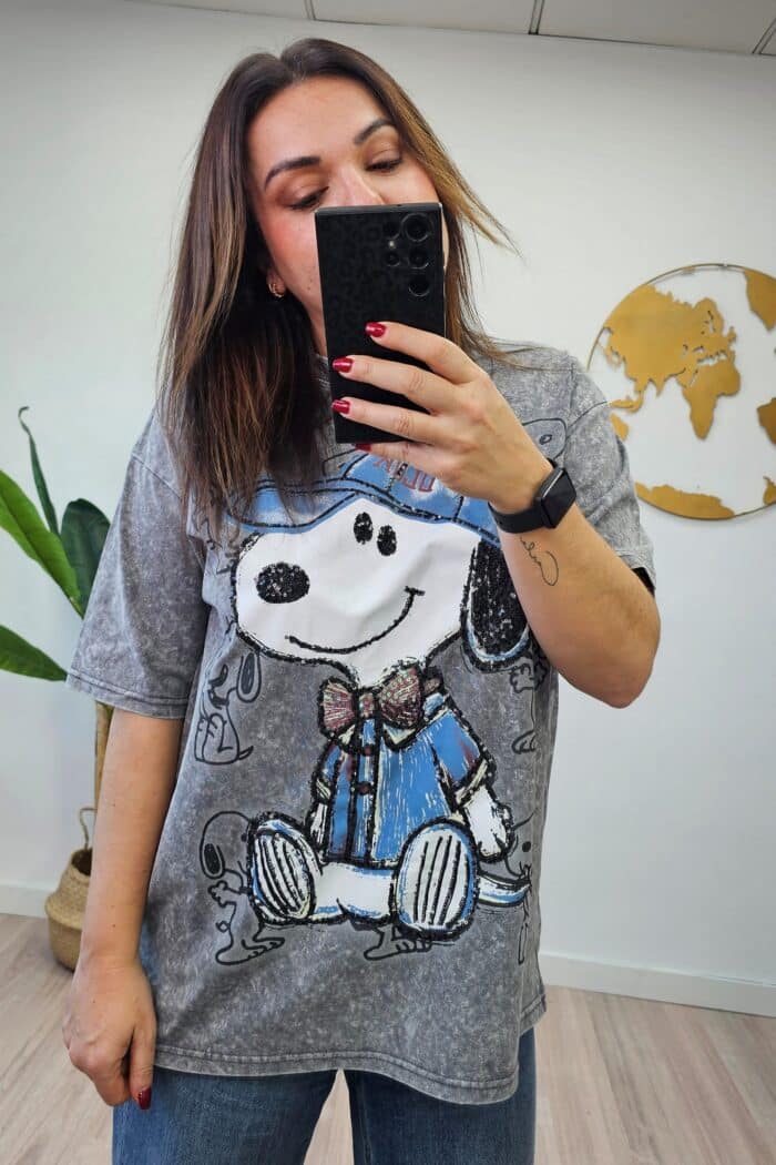 Camiseta Lavada Snoopy