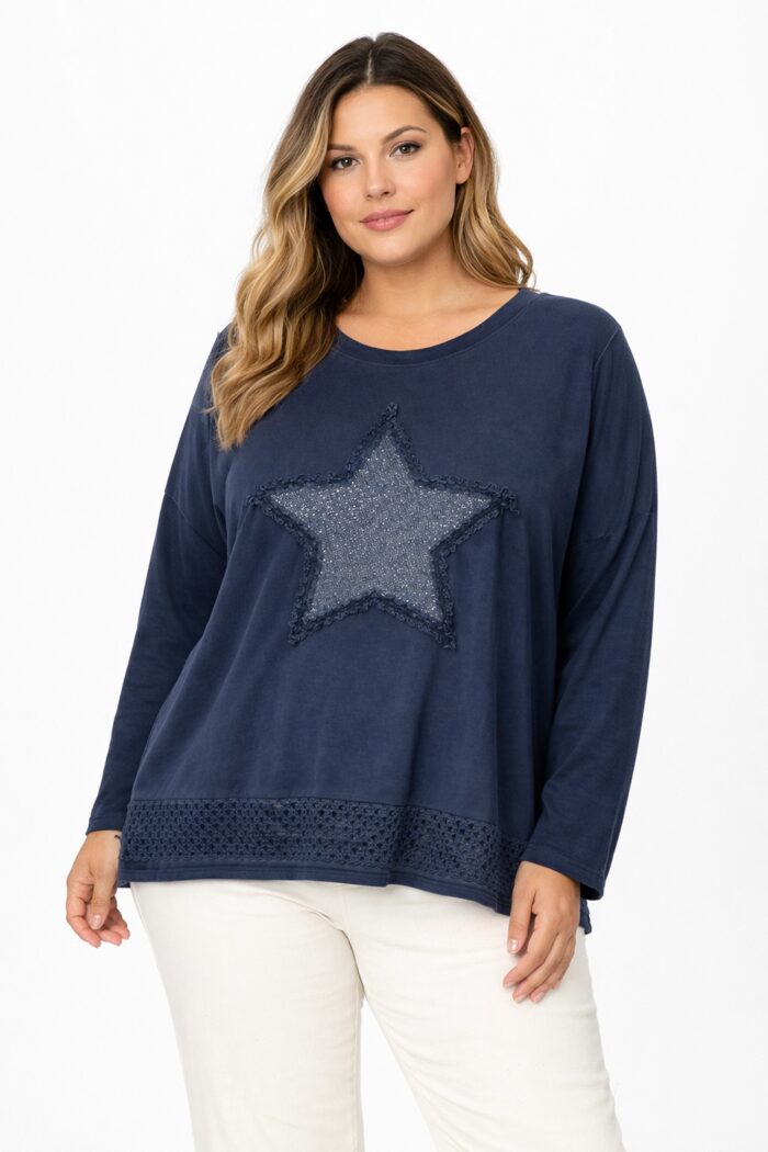 Sudadera Estrella Marino