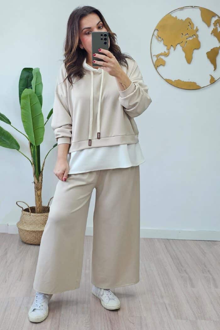 Conjunto Oxford Beige